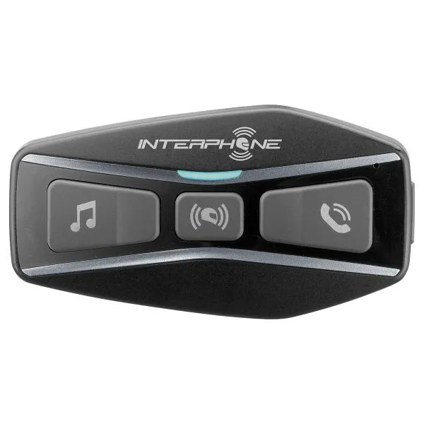 Interfono moto Interphone U-COM4 Bluetooth con batteria removibile e speaker HD