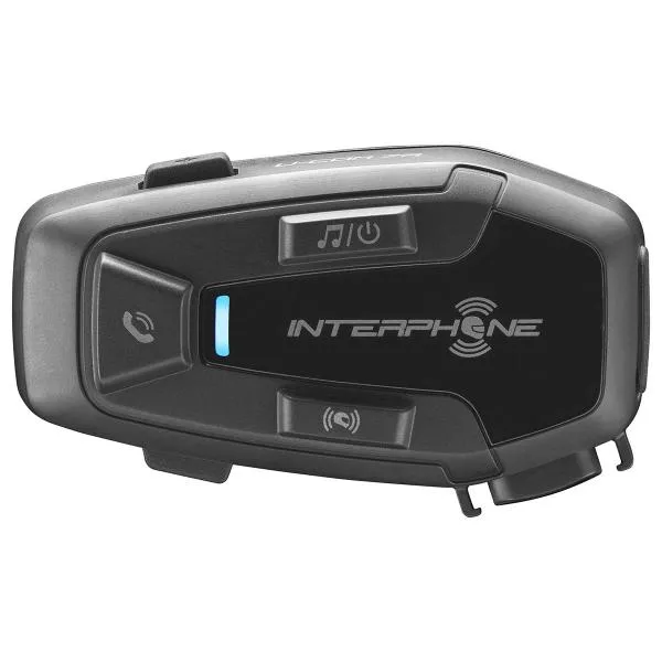 Interfono moto Interphone U-COM7R Bluetooth per 4 rider con speaker HD da 32mm