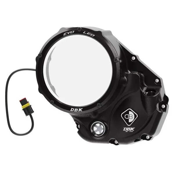 Carter frizione DBK Coperchio EVO LED Nero-Nero Ducati Scrambler 800 Cafe Racer 2017-2020