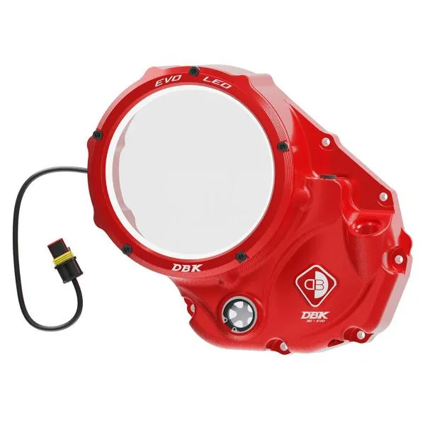 Carter frizione DBK Coperchio EVO LED Rosso-Rosso Ducati Multistrada 1200 Enduro 2016-2019