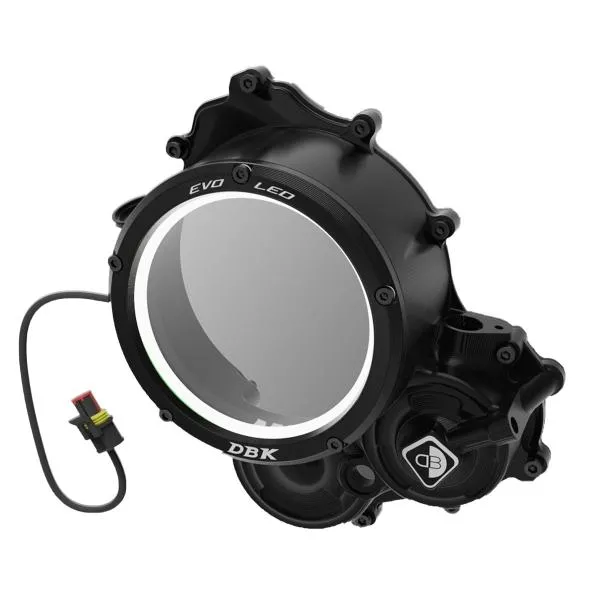 Carter frizione DBK Coperchio EVO LED Nero-Nero Ducati Hypermotard 698 Mono RVE 2024-2025