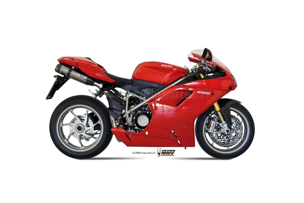 Terminali Scarichi Mivv Suono Acciaio Inox Sotto Sella Ducati 1198 2009 > 2012-UD.021.L7-91064