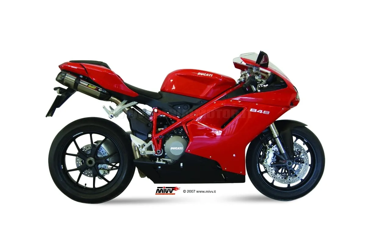 Terminali Scarichi Mivv Suono Acciaio Inox Sotto Sella Ducati 848 2007 > 2013-UD.021.L7-91093
