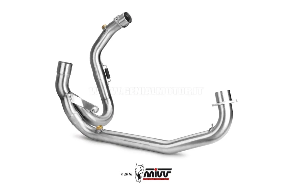Tubo Elimina Kat Mivv Decat Acciaio Inox Per Ducati Hypermotard 1100 2007 > 2009-D.022.C1-91148