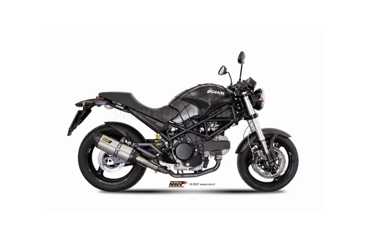 Terminali Scarichi Mivv Suono Acciaio Inox Per Ducati Monster 695 2006 > 2008-D.019.L7-91317