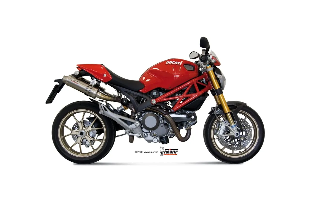 Terminali Scarichi Mivv Gp Titanio Per Ducati Monster 796 2010 > 2014-D.025.L6S-91392