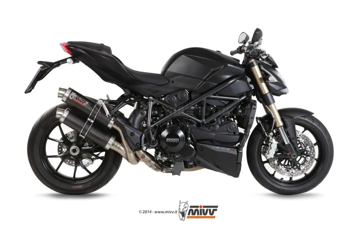 Terminali Scarichi Mivv Gp Carbonio Per Ducati Streetfighter 848 2012 > 2015-D.024.L2S-91650