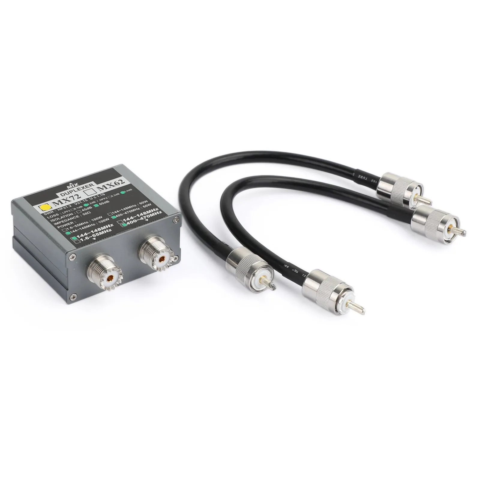 MX72 HAM Combineur d'antennes VHF/UHF Multi-Frequency Transit Station Duplexer