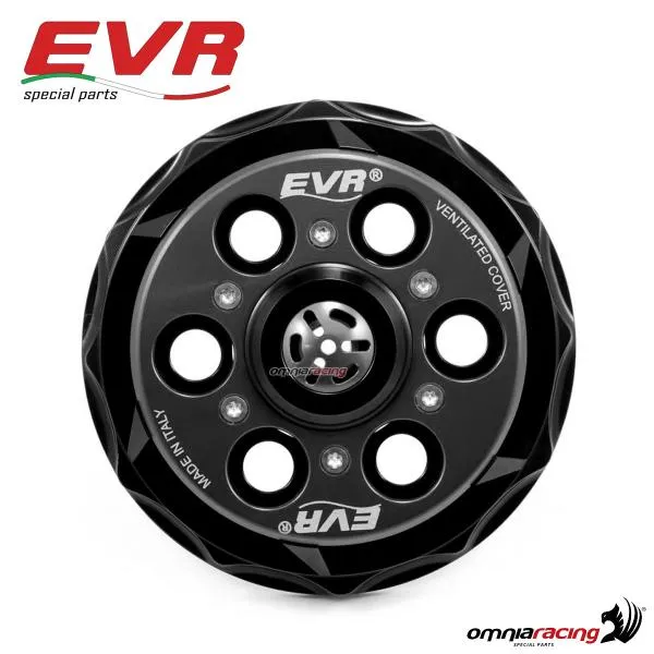 EVR spingidisco ventilato progressivo AntiClank nero/nero per frizioni Ducati