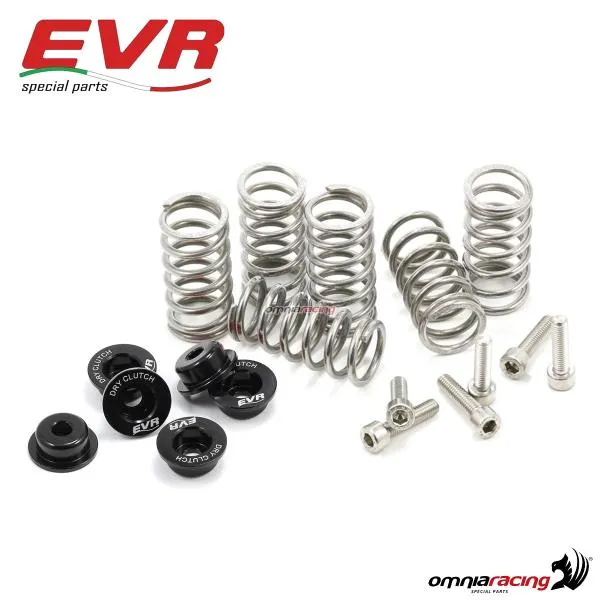 Kit completo EVR viti molle euscinetti e scodellini H.6mm per frizioni originali Ducati colore nero