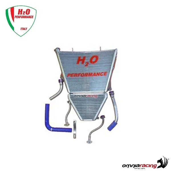 Radiatori acqua+olio maggiorati H2O+kit di montaggio per Suzuki GSXR1000 K7/K8