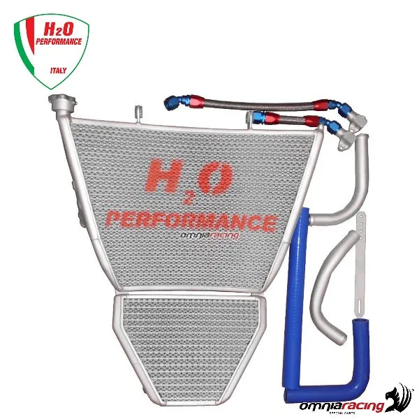 Radiatori acqua+olio maggiorati H2O+kit di montaggio per Suzuki GSXR1000 K9/L13