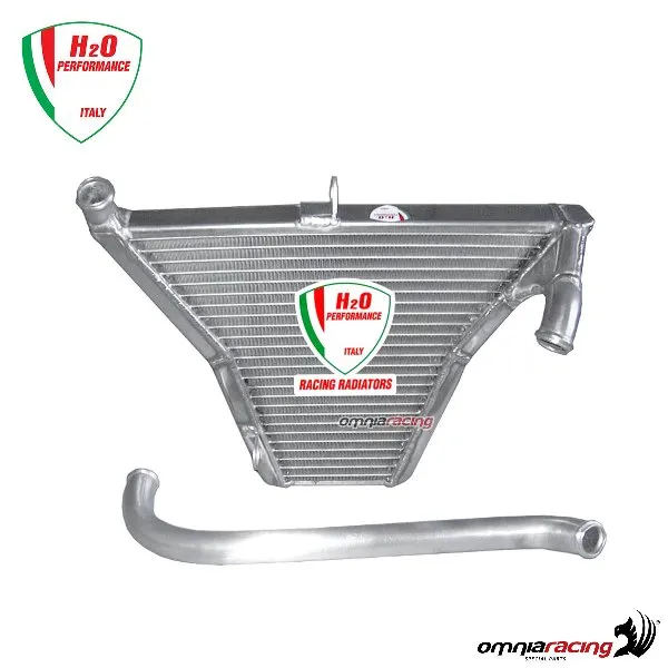 Radiatore acqua addizionale H2O+kit di montaggio (Scarico Akrapovic) per Yamaha YZF R6 2003>2005
