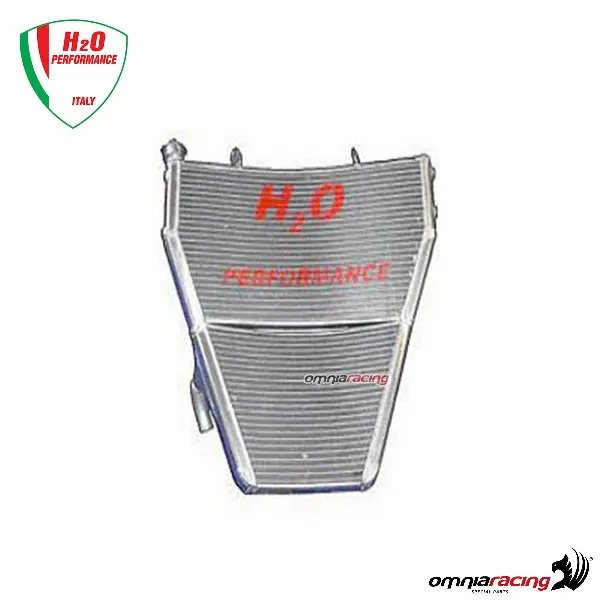 Radiatore acqua maggiorato H2O+kit di montaggio per Yamaha YZF R6 2006>2007