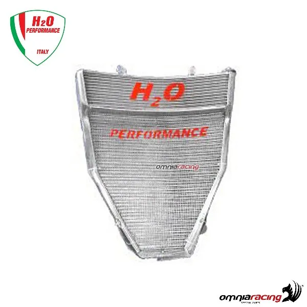 Radiatore acqua maggiorato H2O+kit di montaggio per Yamaha YZF R1 2004>2006