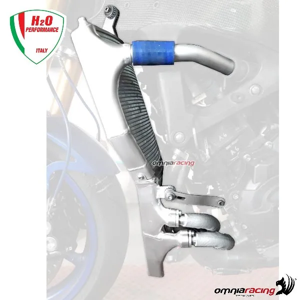 Radiatori acqua+olio maggiorati H2O+kit di montaggio per Yamaha YZF R6 2017>