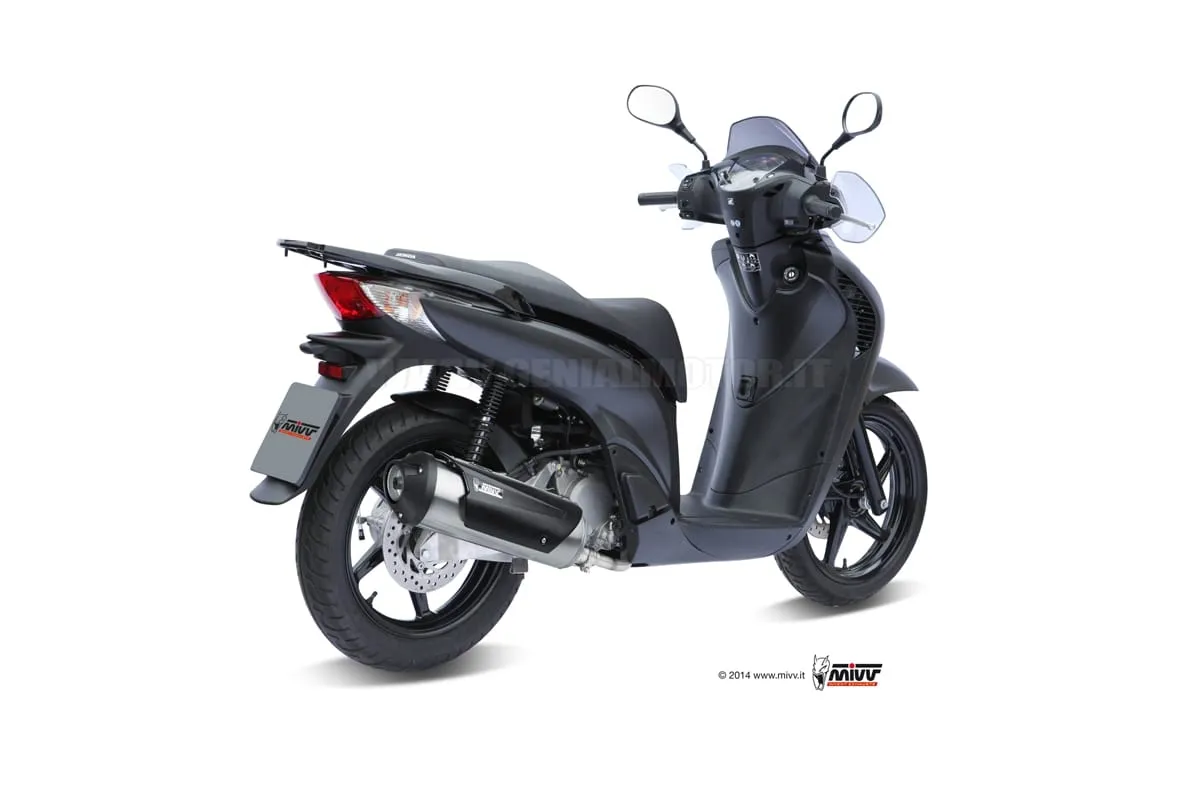 Scarico Completo Omologato Mivv Urban Acciaio Inox Per Honda Sh 150 2002 > 2012-C.HO.0004.K-92227
