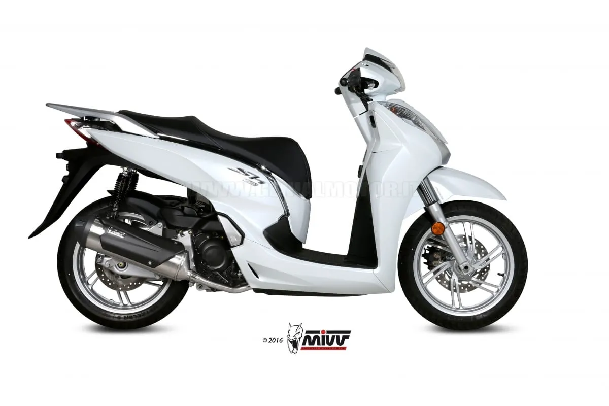 Scarico Completo Omologato Mivv Urban Acciaio Inox Per Honda Sh 300 2015 > 2016-C.HO.0007.K-92247