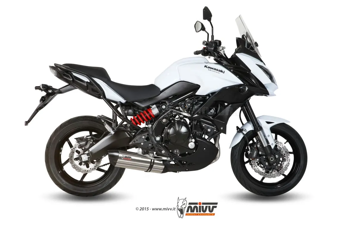 Scarico Completo Mivv Suono Acciaio Inox Per Kawasaki Versys 650 2015 > 2020-K.041.L7-92422