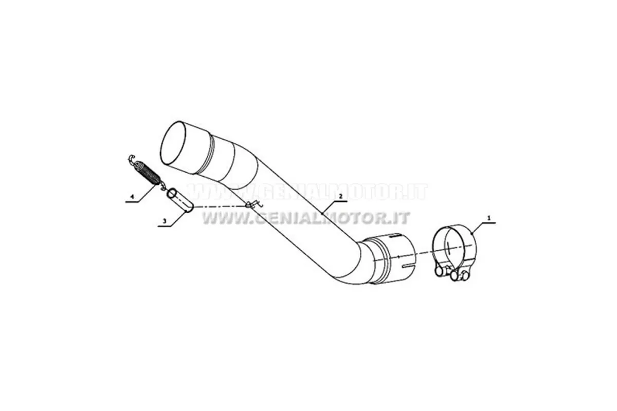 Tubo Elimina Kat Mivv Decatalizzatore Acciaio Inox Kawasaki Zx-10 R 2008 > 2010-K.021.C1-92693