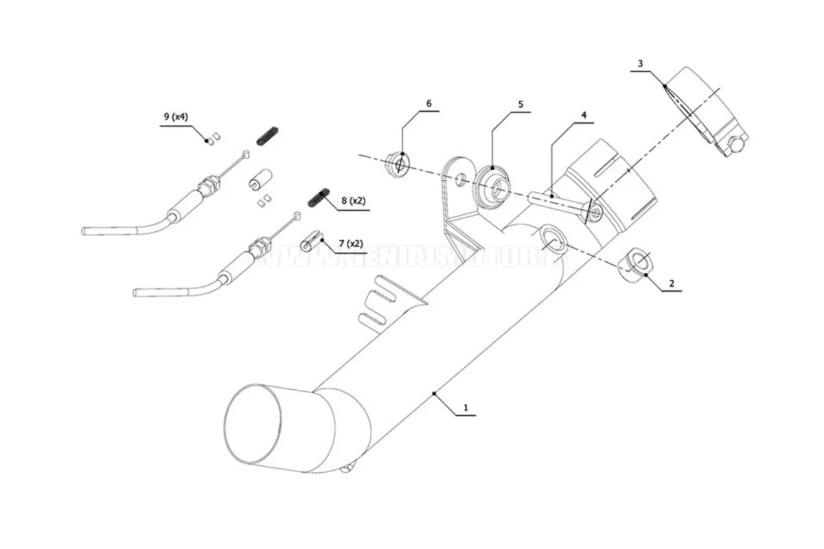 Tubo Elimina Kat Mivv Decatalizzatore Acciaio Inox Kawasaki Zx-10 R 2011 > 2015-K.026.C1-92713