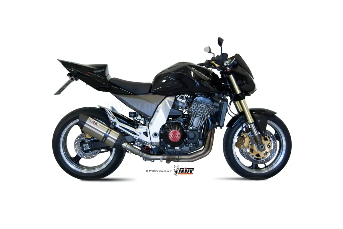 Terminali Scarichi Omologati Mivv Suono Acciaio Inox Kawasaki Z 1000 2003 > 2006-K.010.L7-92444