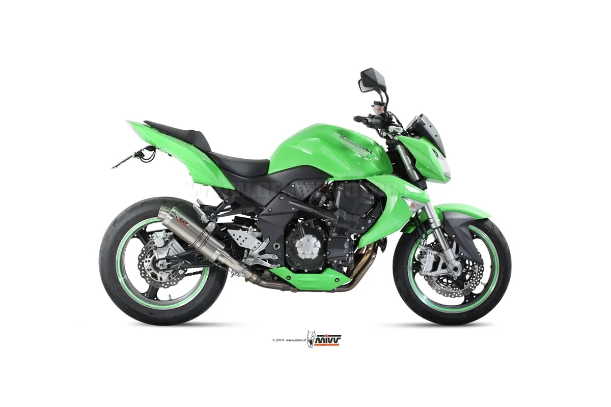 Terminali Scarichi Omologati Mivv Gp Titanio Per Kawasaki Z 1000 2007 > 2009-K.020.L6S-92456
