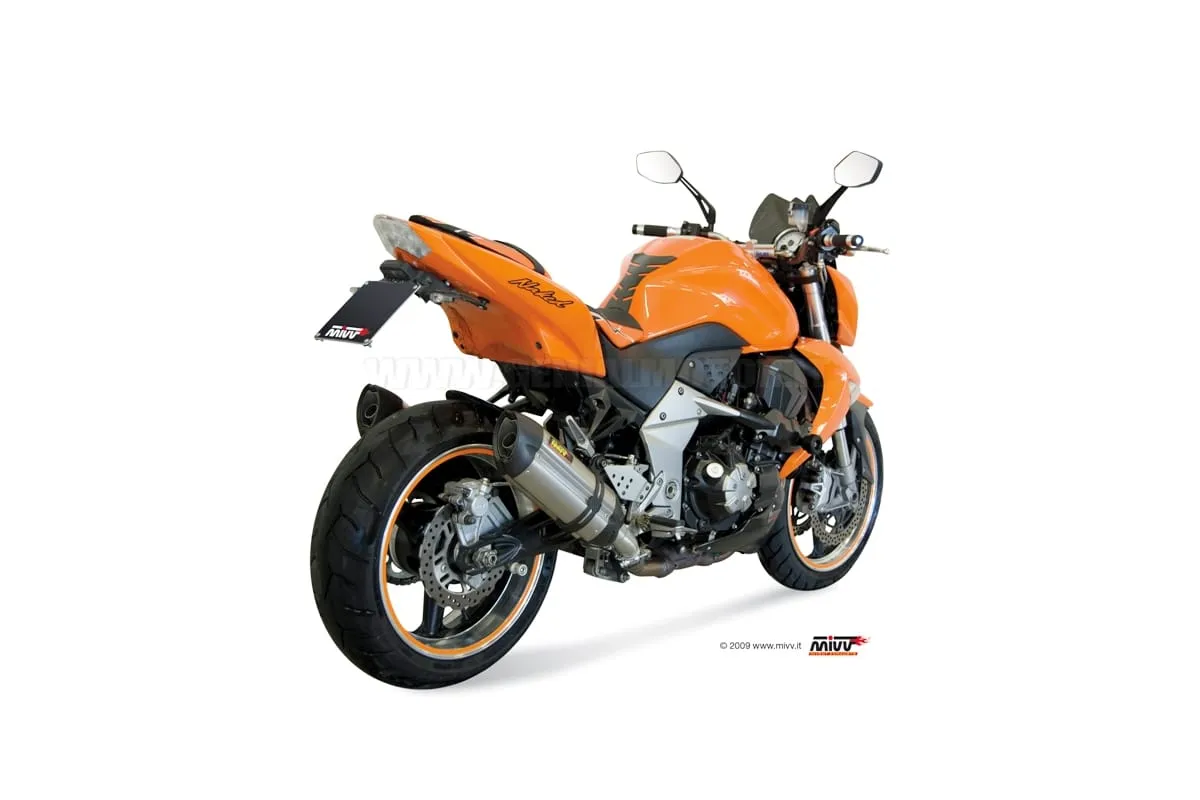 Terminali Scarichi Omologati Mivv Suono Acciaio Inox Kawasaki Z 1000 2007 > 2009-K.020.L7-92460