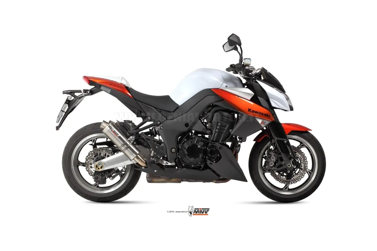 Terminali Scarichi Omologati Mivv Gp Titanio Per Kawasaki Z 1000 2010 > 2013-K.025.L6S-92470
