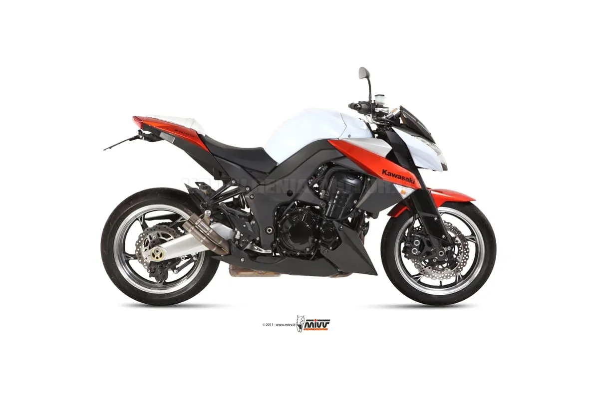 Terminali Scarichi Mivv Double Gun Titanio Per Kawasaki Z 1000 2010 > 2013-K.025.SDG-92466