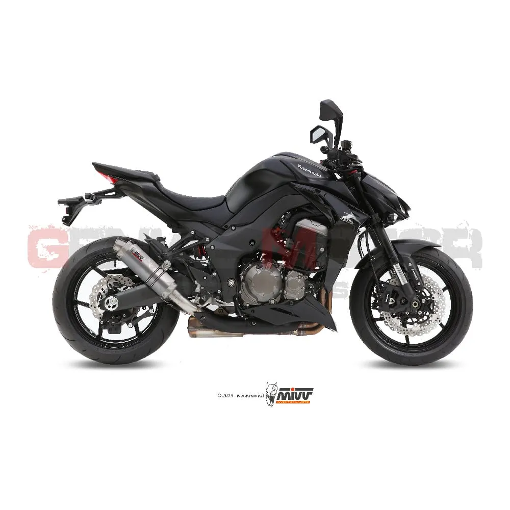 Terminali Scarichi Omologati Mivv Gp Titanio Per Kawasaki Z 1000 2014 > 2020-K.039.L6S-92490