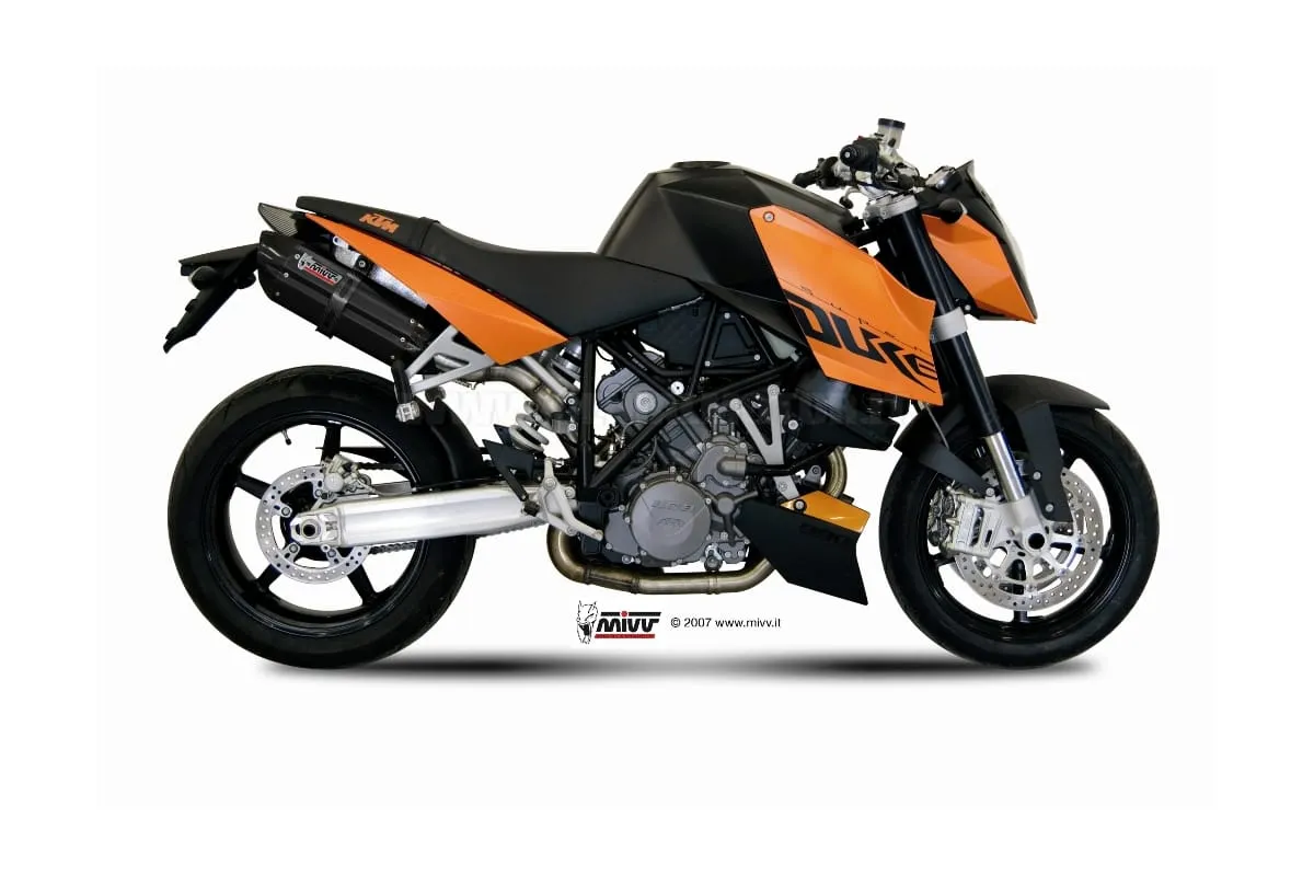 Terminali Scarichi Mivv Suono Nero Acciaio Inox Ktm 990 Superduke 2005 > 2011-KT.002.L9-93045