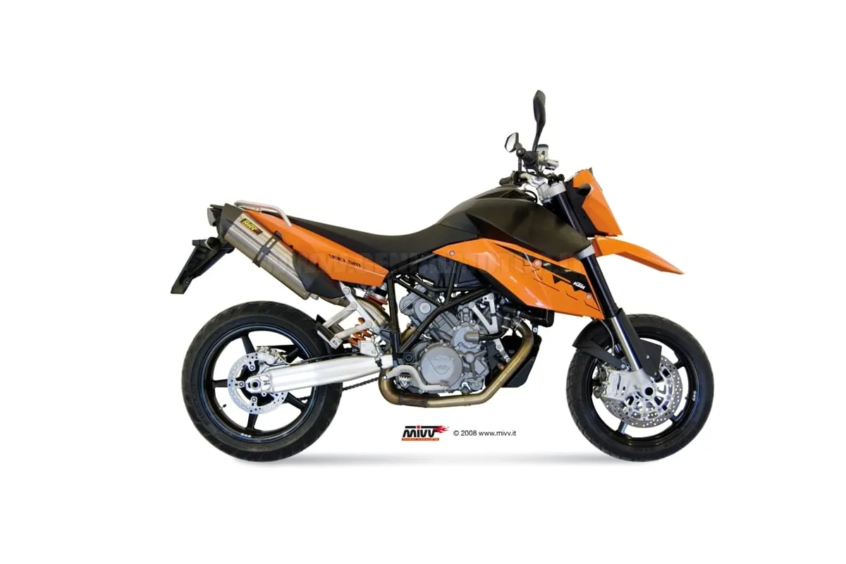 Terminali Scarichi Mivv Suono Acciaio Inox Per Ktm 990 Supermoto R 2007 > 2013-KT.005.L7-93057