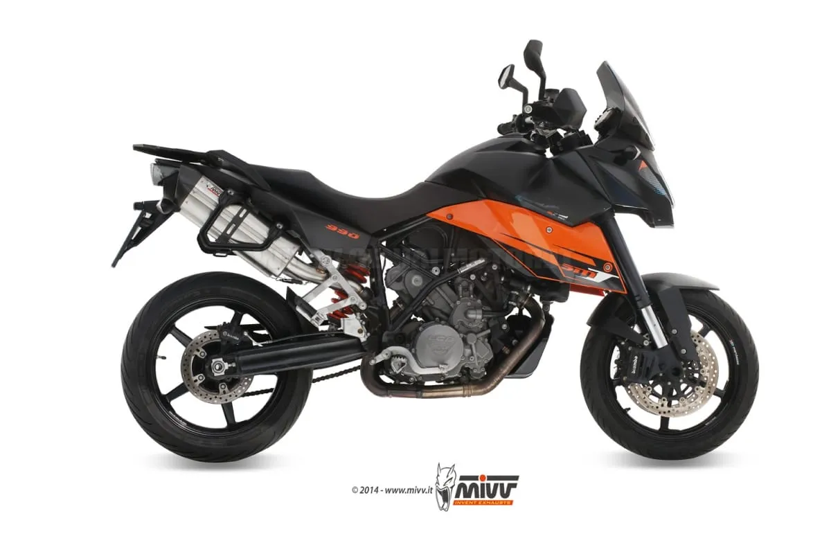 Terminali Scarichi Mivv Suono Acciaio Inox Per Ktm 990 Supermoto Smt 2009 > 2013-KT.013.L7-93065