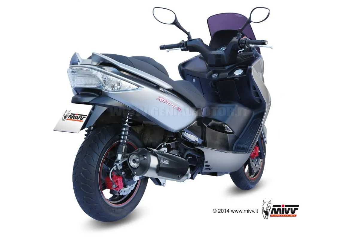 Scarico Completo Omologato Mivv Urban Acciaio Inox Kymco Xciting 300 2007 > 2014-C.KY.0013.K-93244
