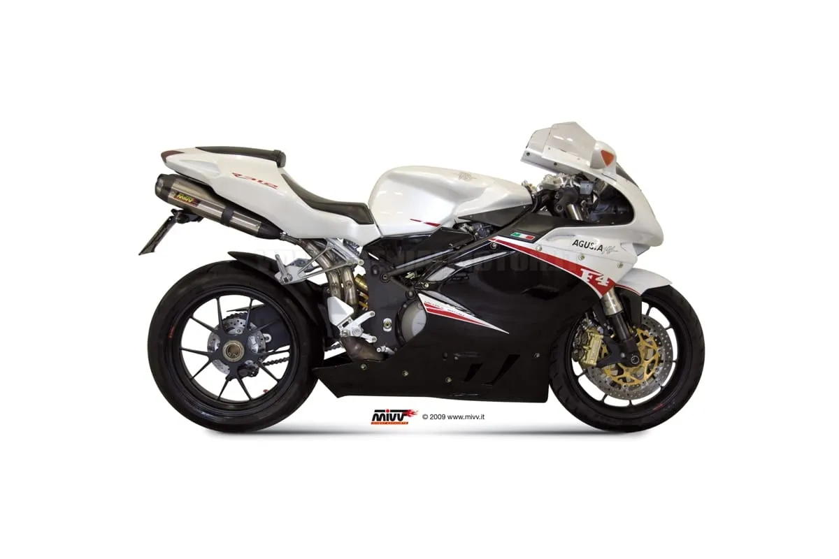Terminali Scarichi Omologati Mivv Suono Acciaio Inox Mv Agusta F4 2006 > 2009-V.002.L7-93337