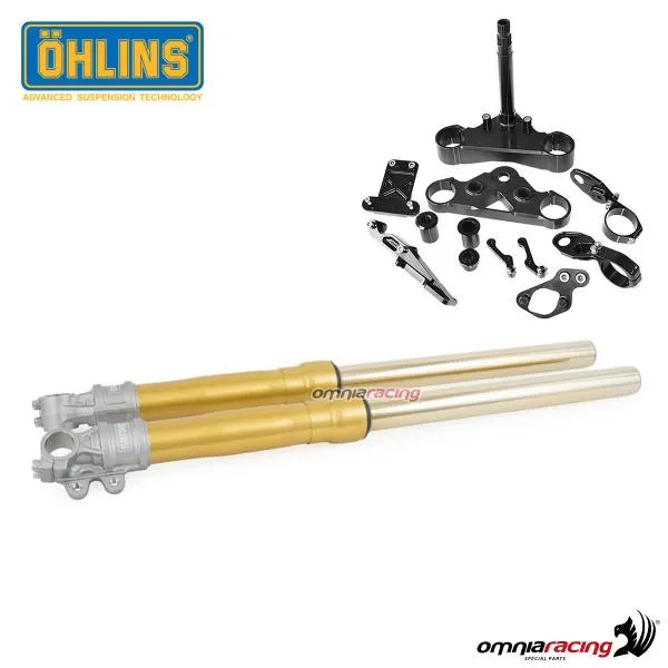 Kit forcella Ohlins FG620 oro con piastre etc per Triumph Bonneville / Scrambler 900 i.e