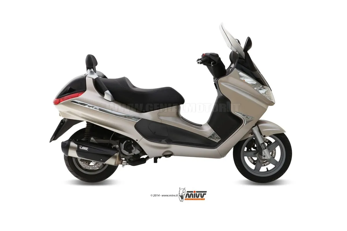 Scarico Completo Mivv Urban Acciaio Inox Per Piaggio X8 200 2005 > 2007-C.PG.0017.B-93401