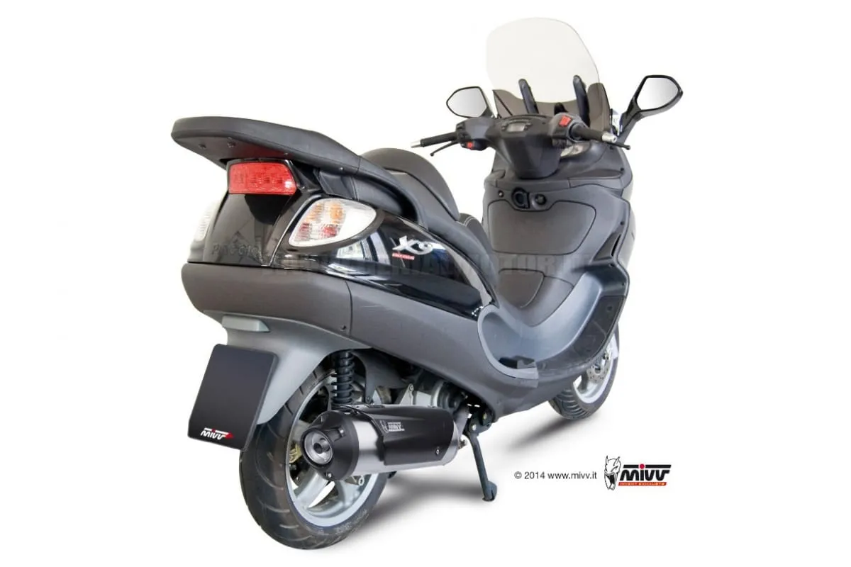 Scarico Completo Mivv Urban Acciaio Inox Per Piaggio X9 200 2005 > 2007-C.PG.0017.B-93409