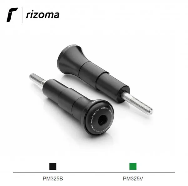 Protezione motore Rizoma Sport R colore nero tamponi paramotore per Kawasaki Z900 2017>