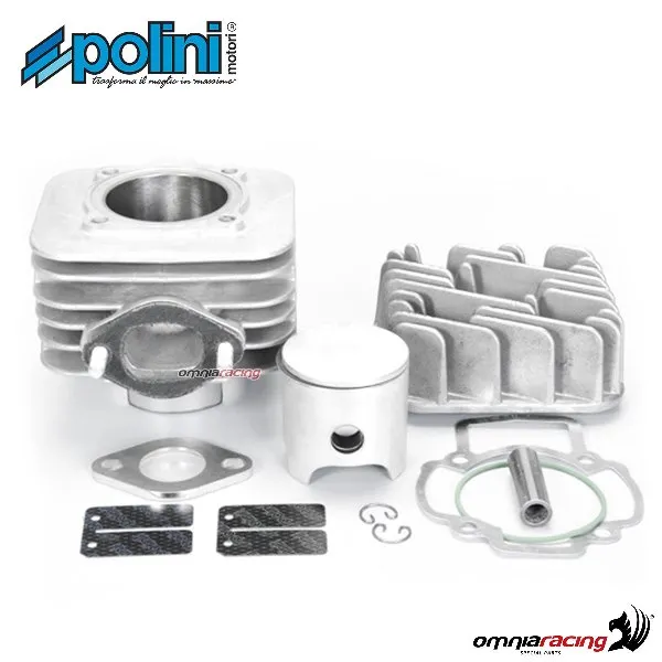 Kit gruppo termico Polini in alluminio D. 47,6 per Derbi Atlantis 50 02/Bullet/City/Two