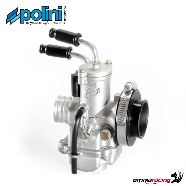 Carburatore Polini CP 17,5 filo con flangia e tubo 188 per Motron Syncro 50