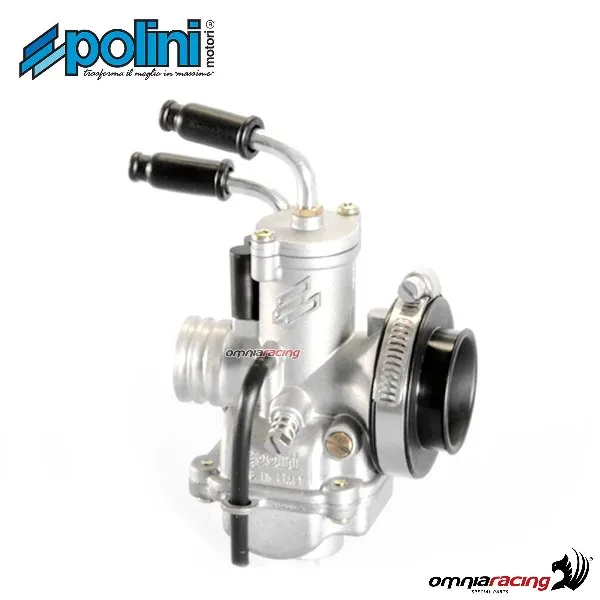 Carburatore Polini CP 19 filo con flangia e tubo 90 per MBK Booster 50 Next Generation aria