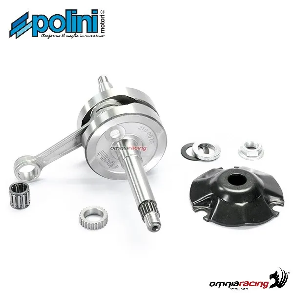 Albero motore Polini spinotto D.12 per Derbi GP1 50 2001>2003 2T raffreddato ad acqua