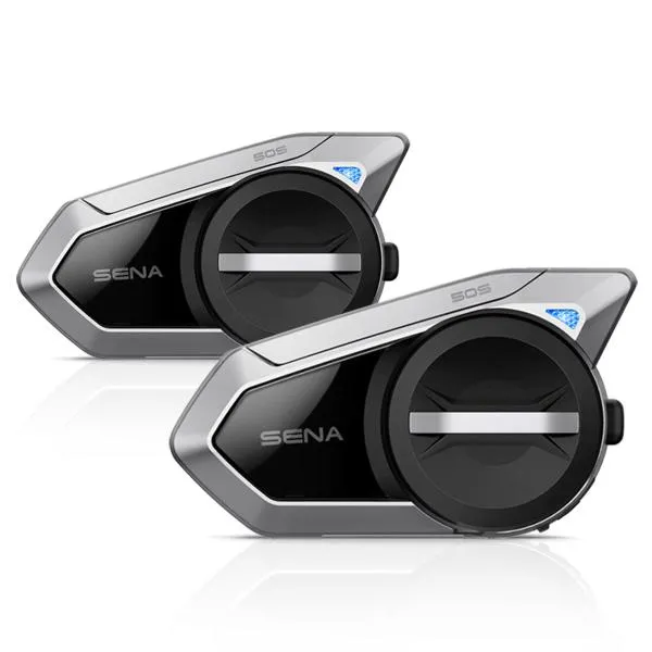 Doppio Interfono SENA 50S DUAL comunicazione casco moto Mesh SOUND BY Harman Kardon