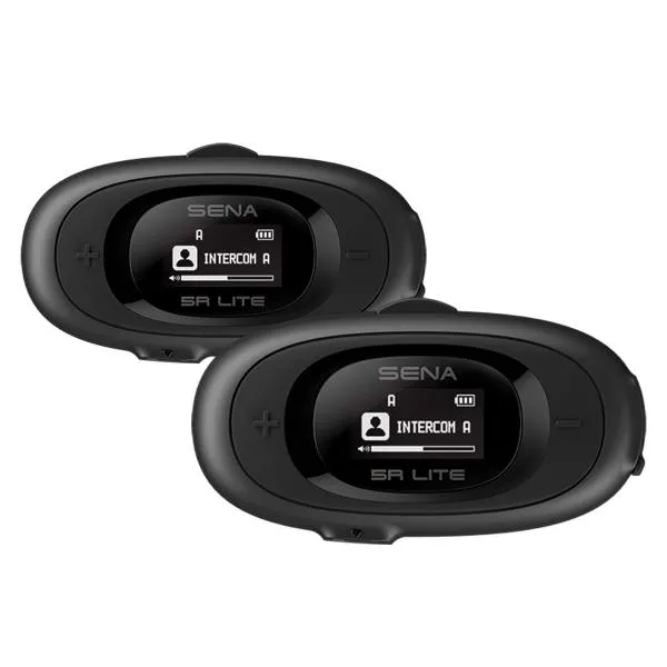 Doppio Interfono SENA 5R LITE DUAL comunicazione casco moto Bluetooth a 2 vie con altoparlanti HD