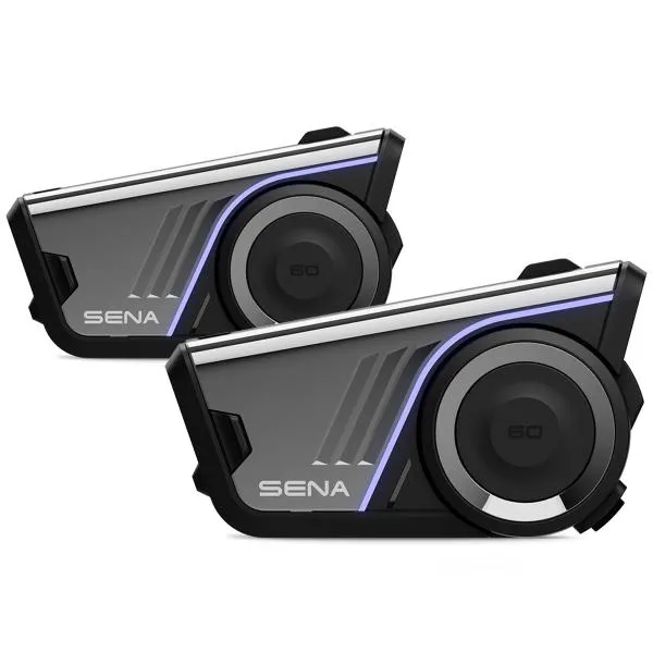Doppio Interfono SENA 60S DUAL comunicazione casco moto Bluetooth WAVE, Mesh- SOUND BY Harman Kardon