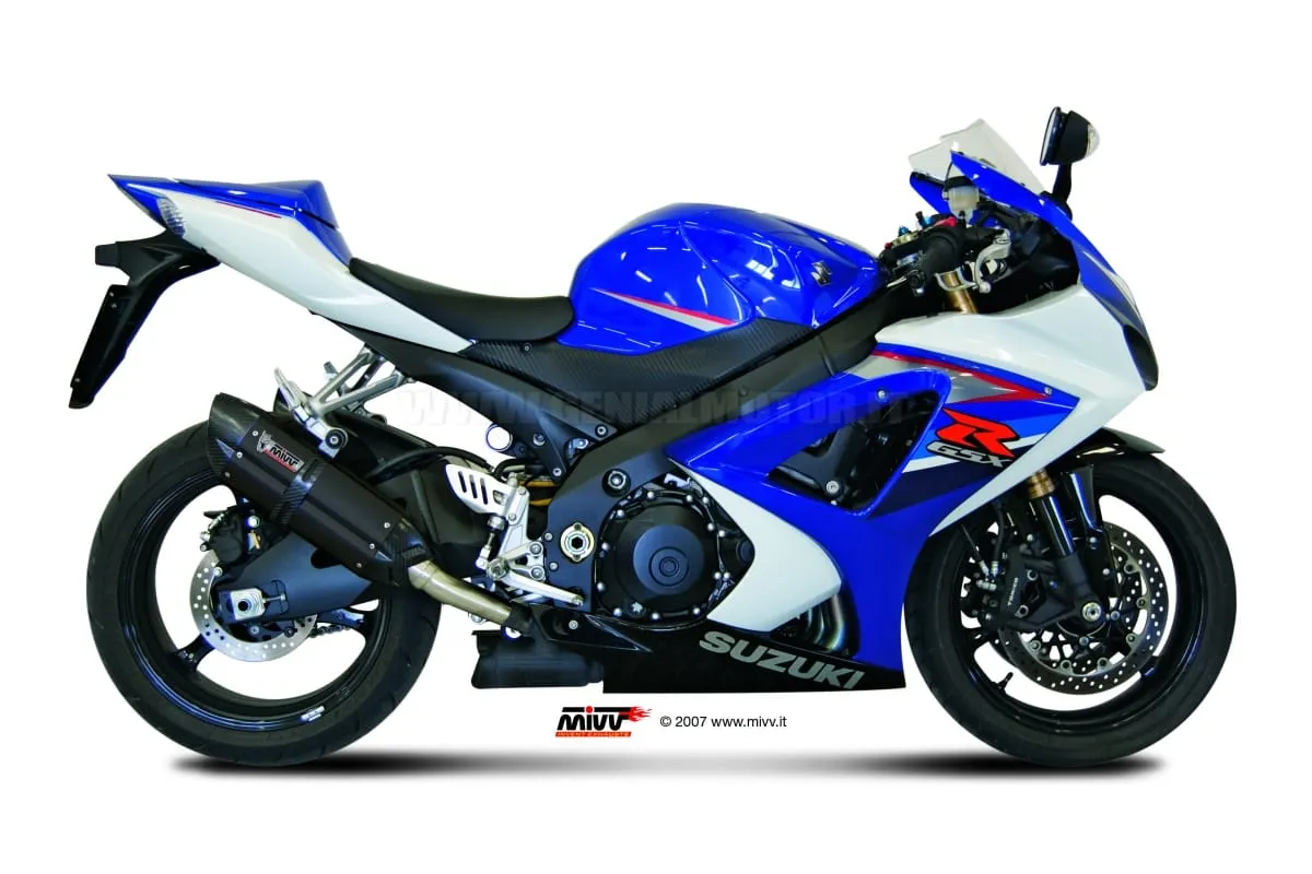 Scarichi Omologati Mivv Suono Nero Acciaio Inox Suzuki Gsx-r 1000 2007 > 2008-S.028.L9-93707