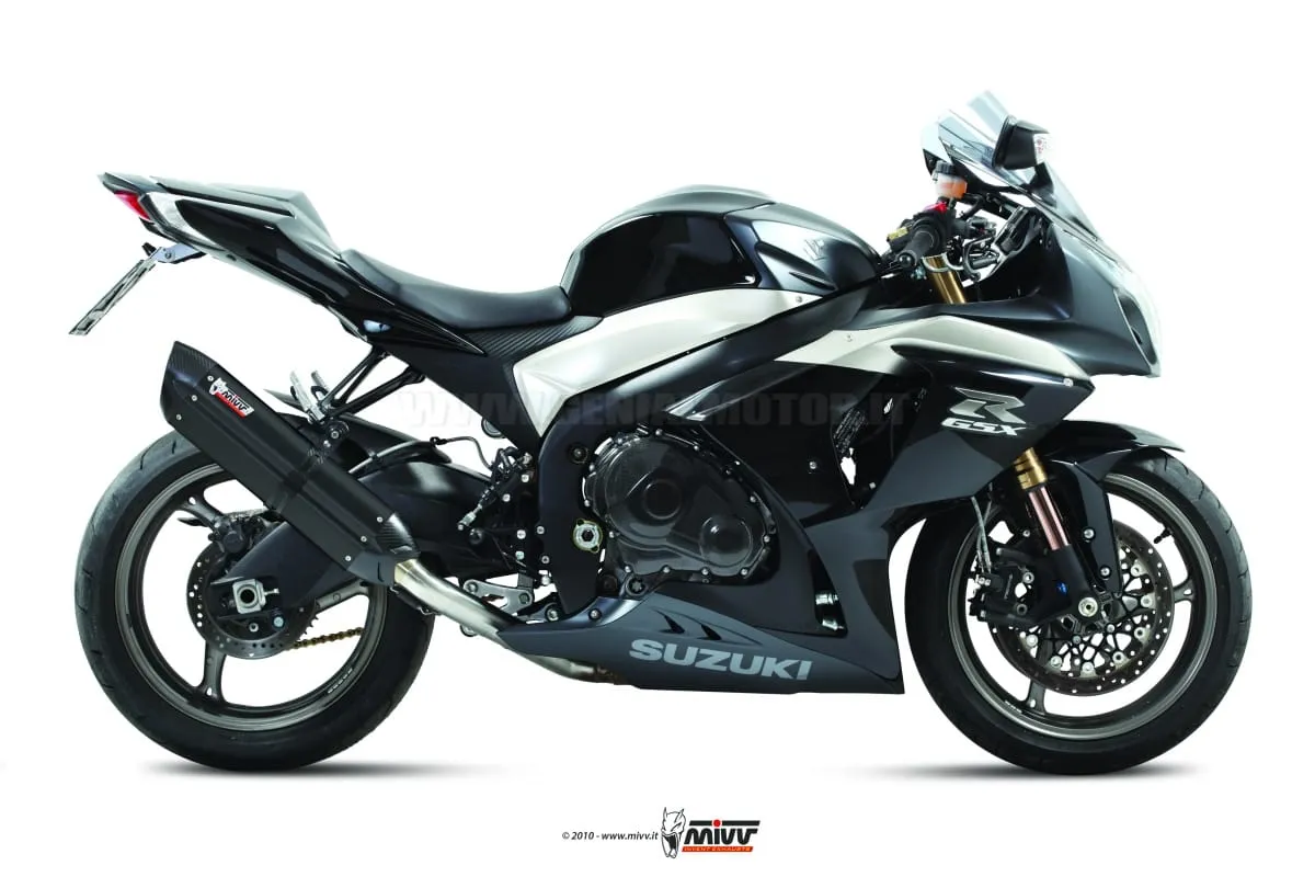 Scarichi Omologati Mivv Suono Nero Acciaio Inox Suzuki Gsx-r 1000 2009 > 2011-S.034.L9-93725