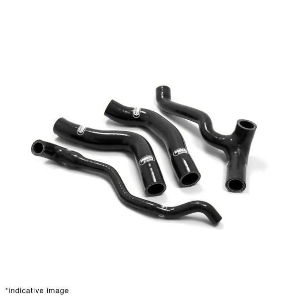 Kit tubi radiatore Samco colore nero per Triumph Speed Triple 1050 2005>2006